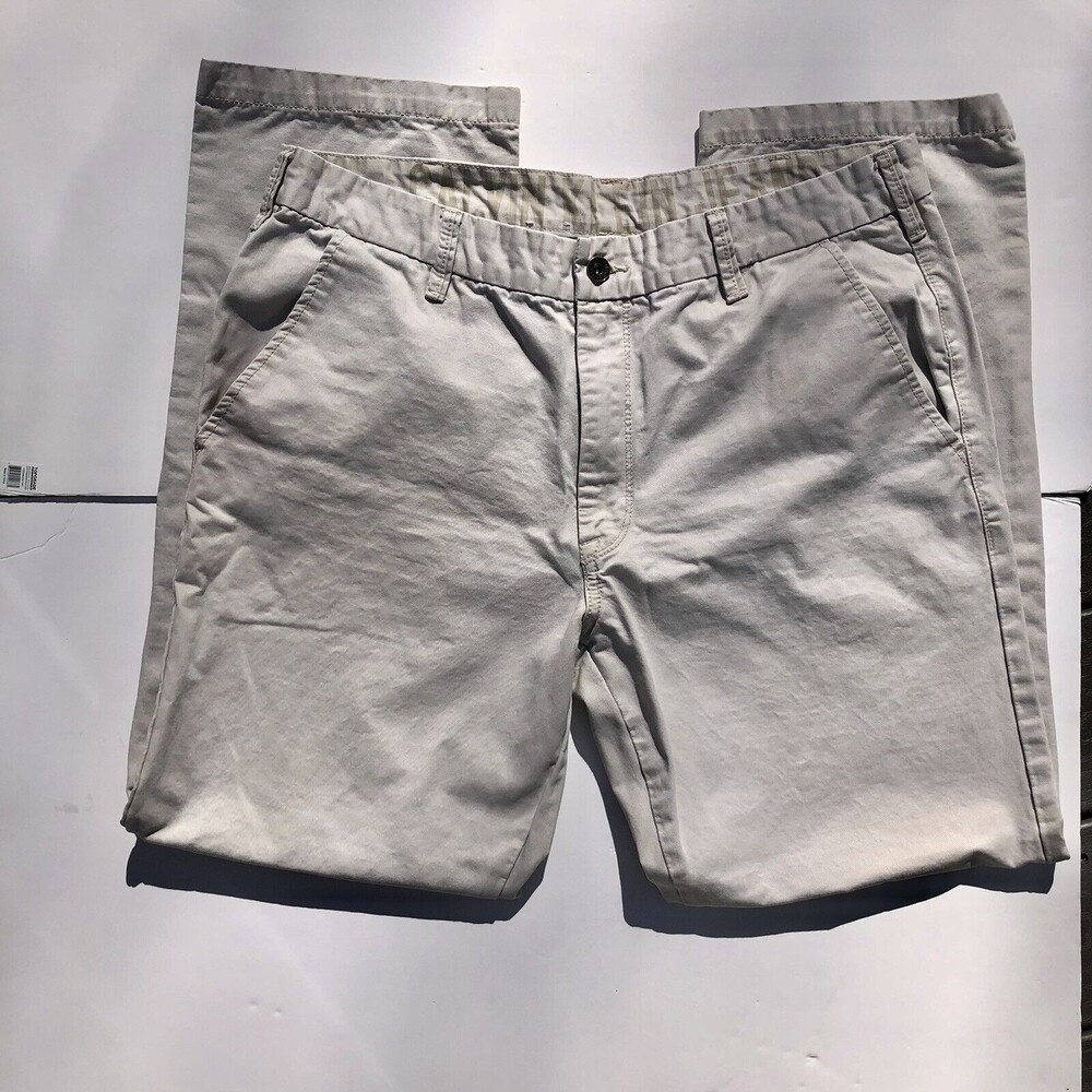Calvin Klein Jeans Men's 36x30 Light Gray 100% Cotton Excellent Condition